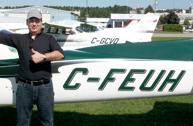 Hero Shot: Dimitrios Pavlou following his first solo.