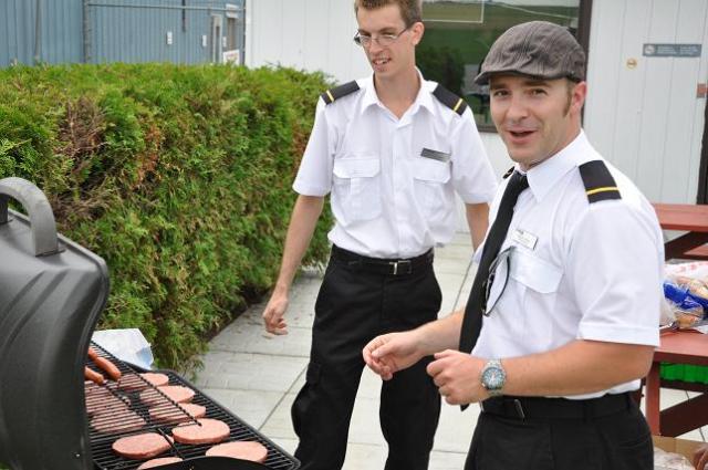 Charles Shaw and Alexi Dudkin flying BBQ.