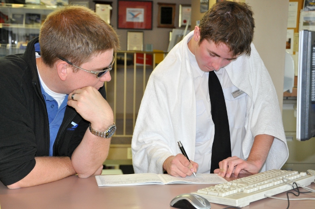 Paperwork: The solo flight ends when you fill in the log book with your first flight as pilot in command.